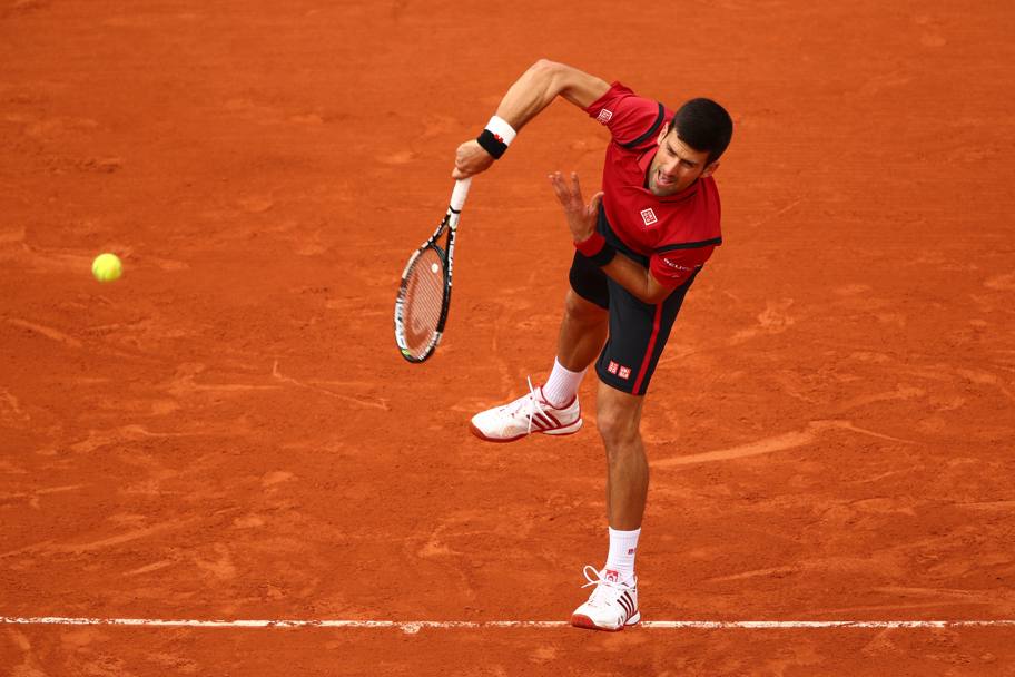 Potenza al servizio per Djokovic (Getty Images)